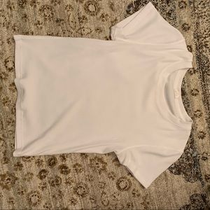 White Wilfred aritzia ribbed top